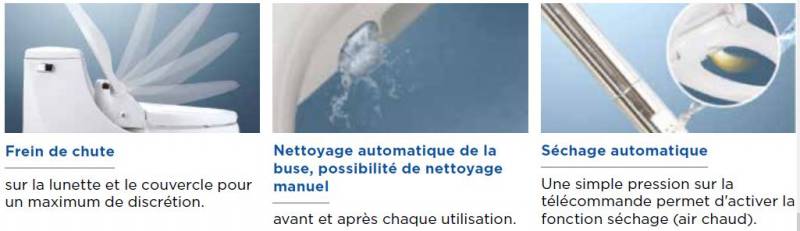Toilette pour personnes à mobilité réduite Salon de Provence Aquatec® Pure Bidet 